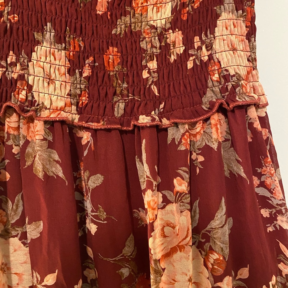Autumn Burgundy Dress